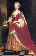 Sir Godfrey Kneller Portrait of Caroline Wilhelmina of Brandenburg Ansbach Sweden oil painting artist